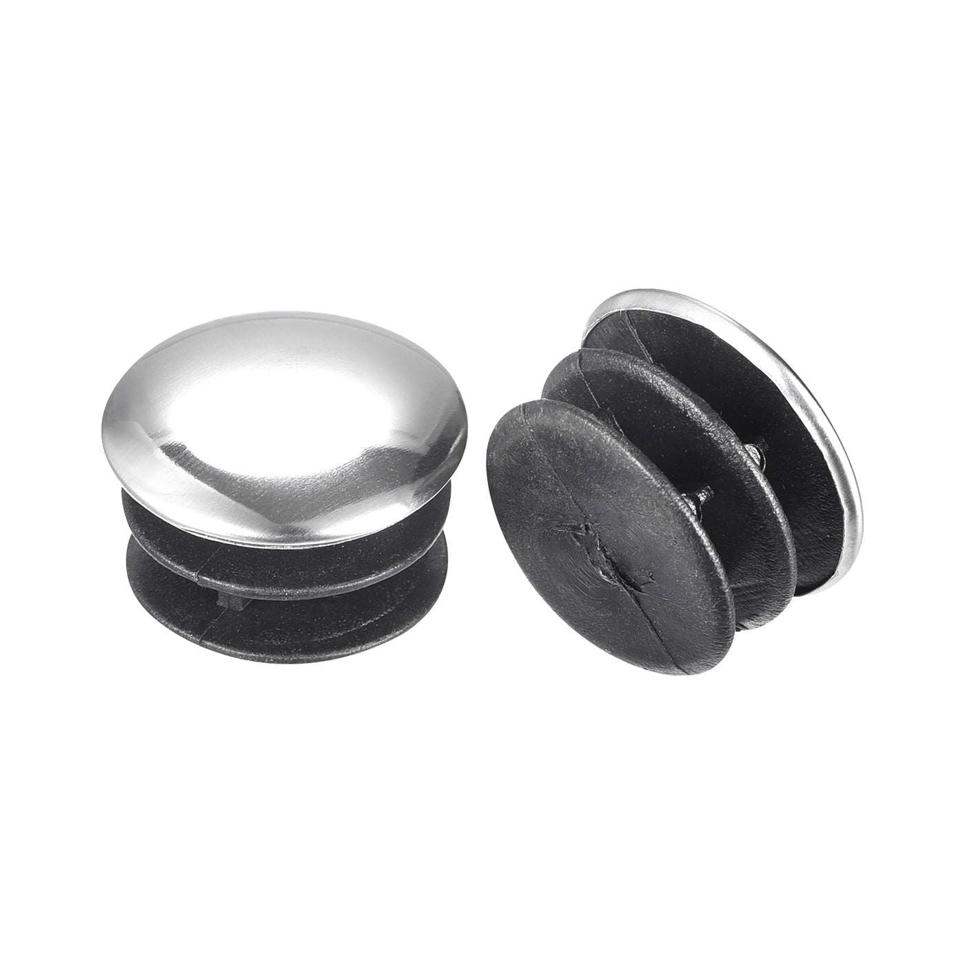 Harfington Post End Cap Cover, 8pcs 25mm Fence Post Cap Round Tube Cover Insert, 22x15.5mm