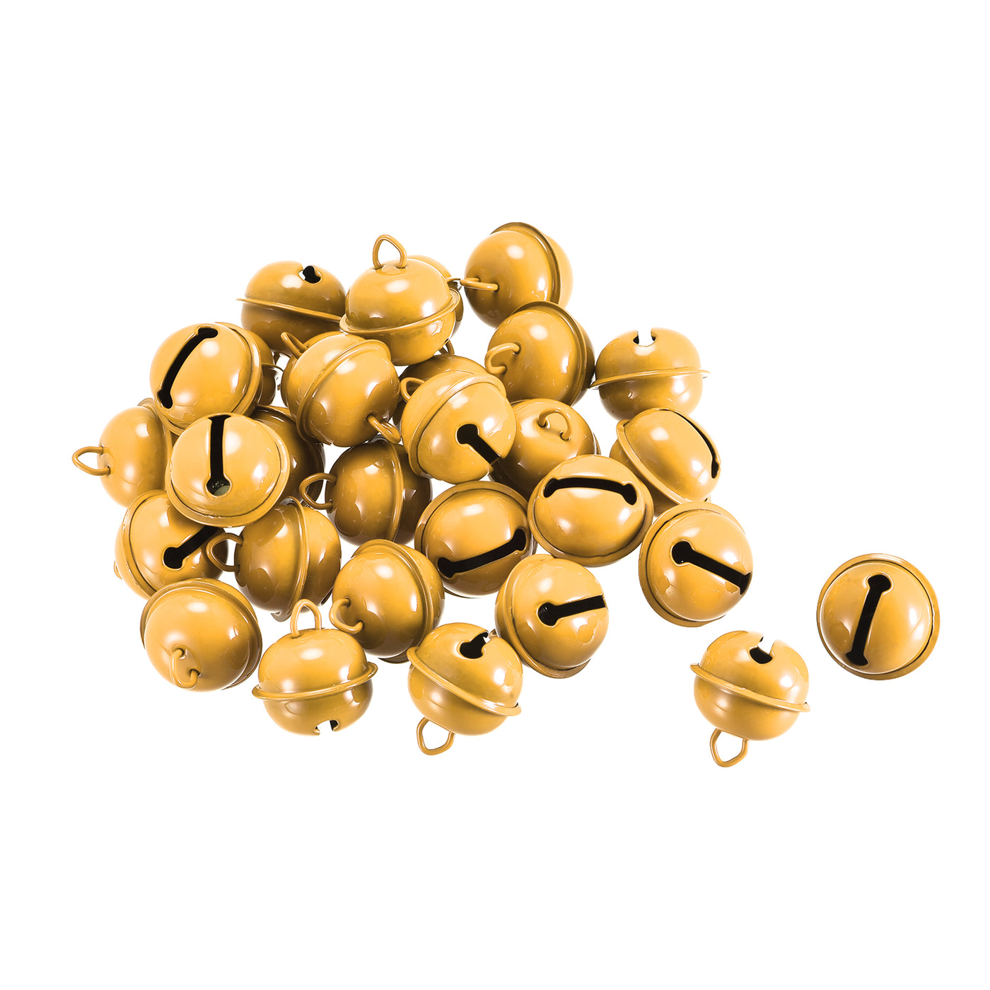 uxcell Uxcell Jingle Bells, 22mm 30pcs Craft Bells for DIY Holiday Decoration Yellow