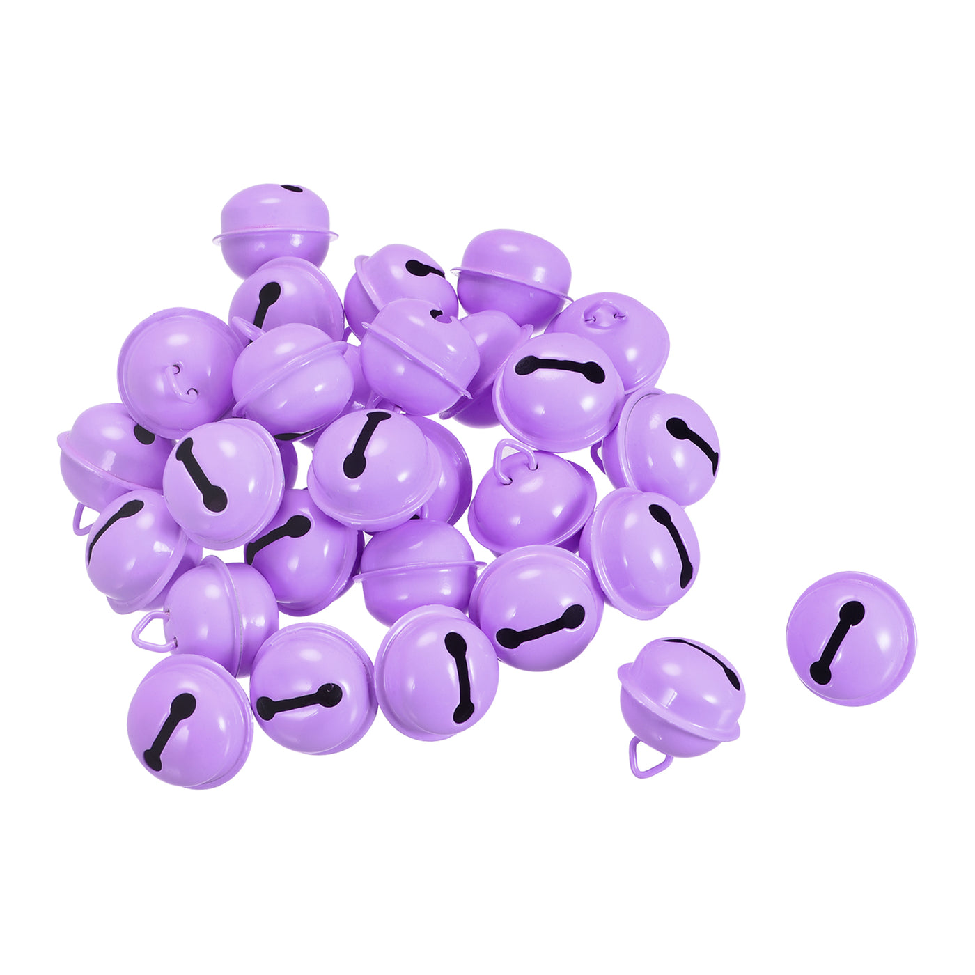 uxcell Uxcell Jingle Bells, 22mm 30pcs Craft Bells for DIY Holiday Decoration Purple