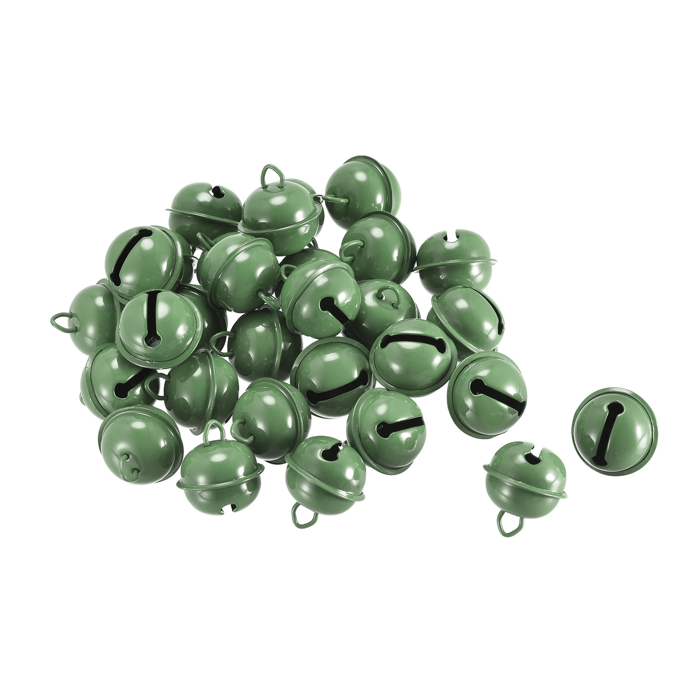 uxcell Uxcell Jingle Bells, 22mm 30pcs Craft Bells for DIY Holiday Decoration Green