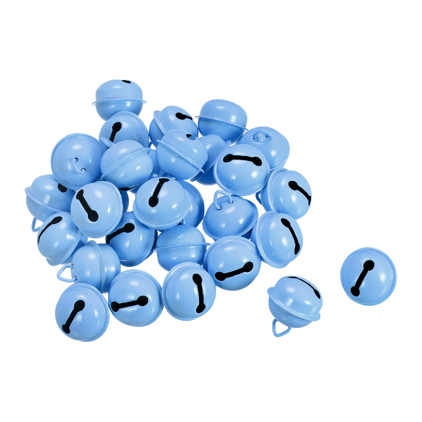 uxcell Uxcell Jingle Bells, 22mm 48pcs Craft Bells for DIY Holiday Decoration Blue