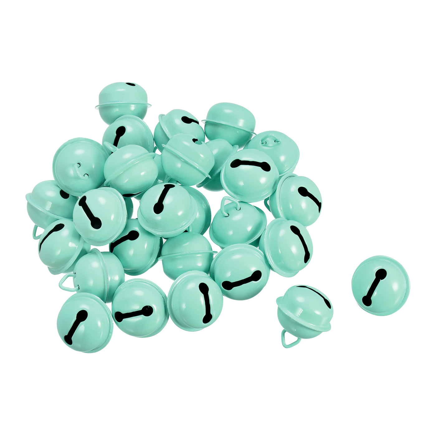 uxcell Uxcell Jingle Bells, 22mm 30pcs Craft Bells for DIY Holiday Decoration Light Green