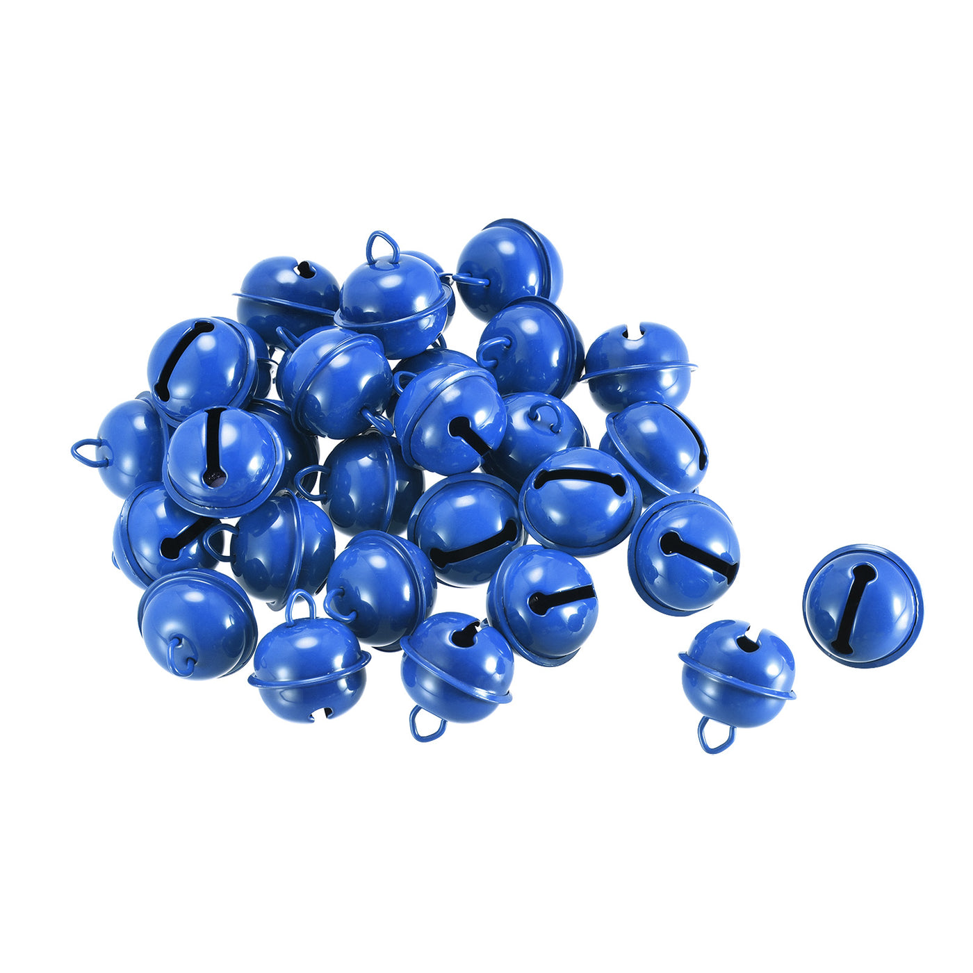 uxcell Uxcell Jingle Bells, 22mm 30pcs Craft Bells for DIY Holiday Decoration Dark Blue