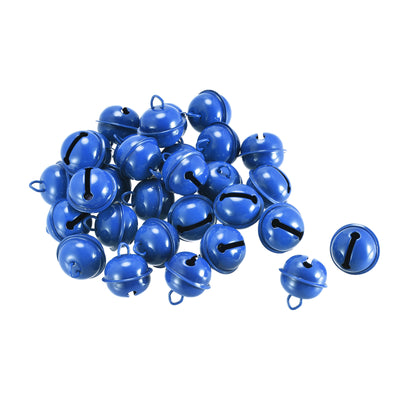 Harfington Uxcell Jingle Bells, 22mm 30pcs Craft Bells for DIY Holiday Decoration Dark Blue