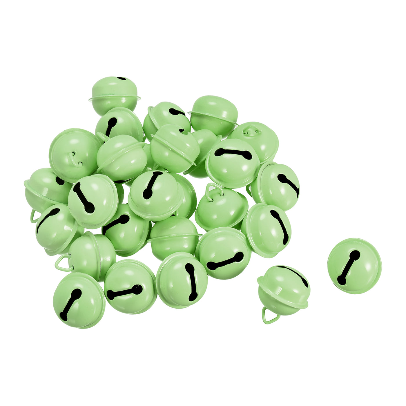 uxcell Uxcell Jingle Bells, 22mm 30pcs Craft Bells for DIY Holiday Decoration Grass Green