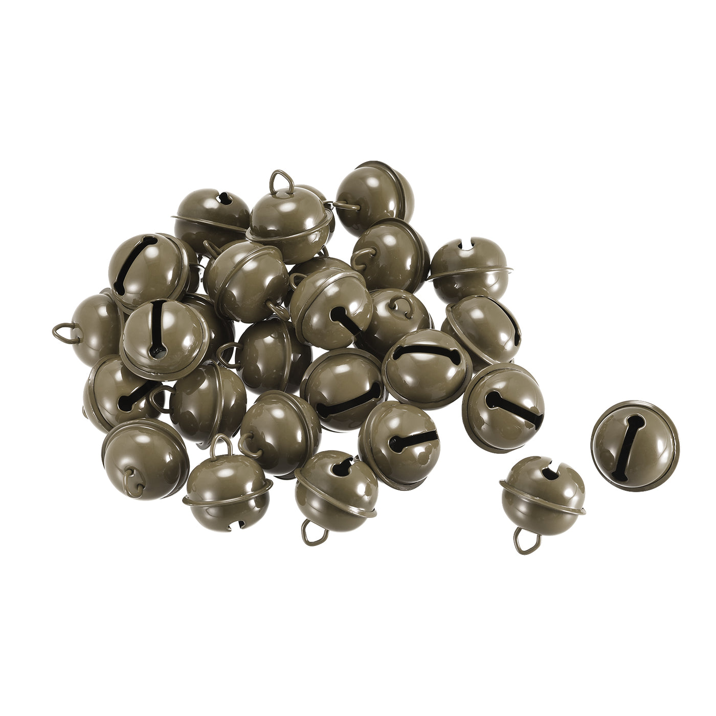 uxcell Uxcell Jingle Bells, 22mm 30pcs Craft Bells for DIY Holiday Decoration Deep Coffee