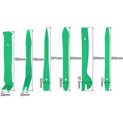 Harfington Trim Removal Tool Kit for Car Dash Audio Door Panel (Green) 16pcs