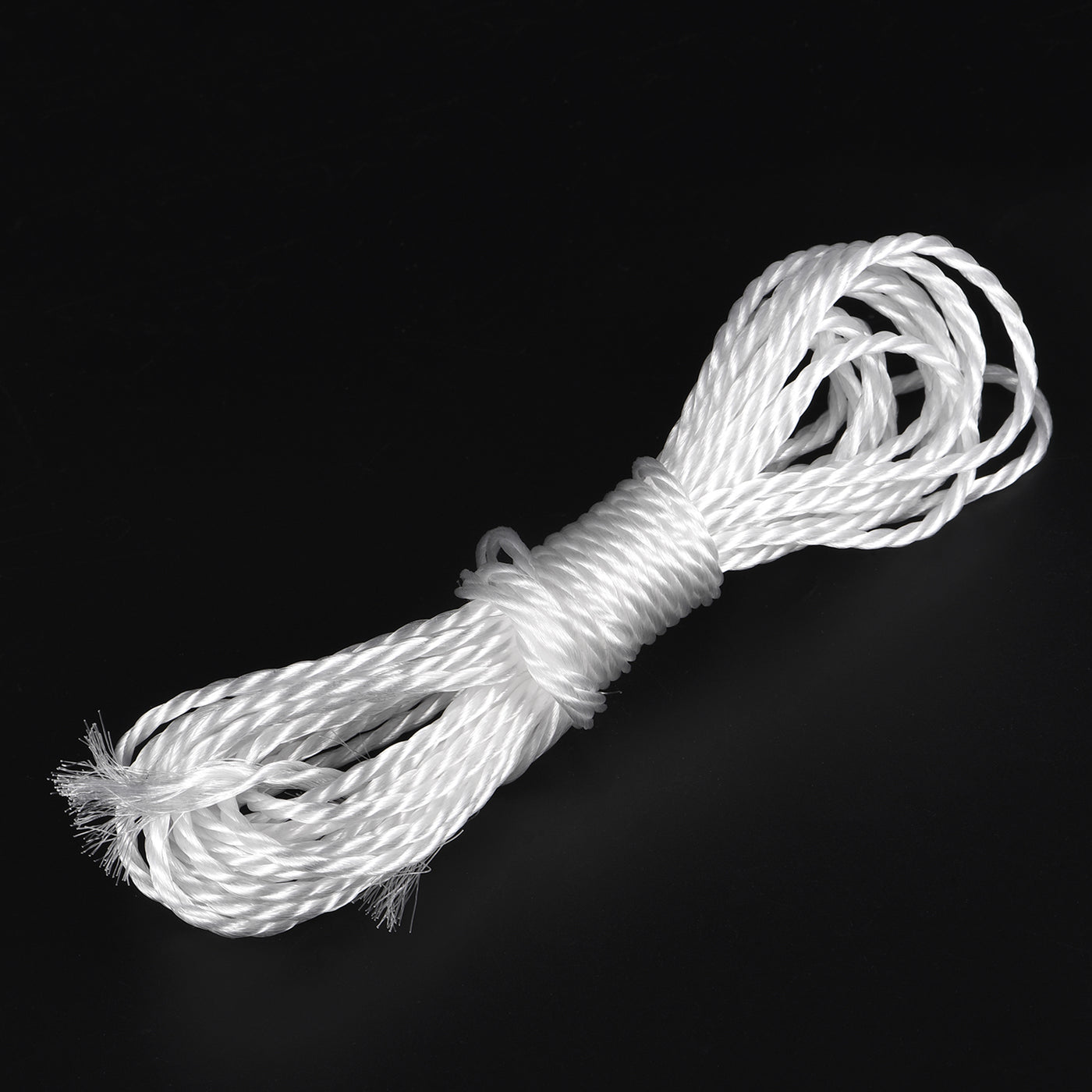 Harfington Twisted Nylon Mason Line White 8M/26 Feet 4MM Dia for DIY Projects