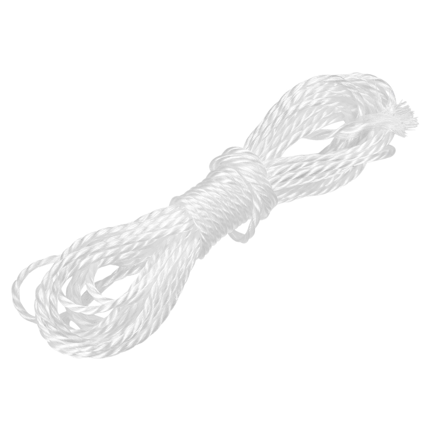 Harfington Twisted Nylon Mason Line White 8M/26 Feet 4MM Dia for DIY Projects