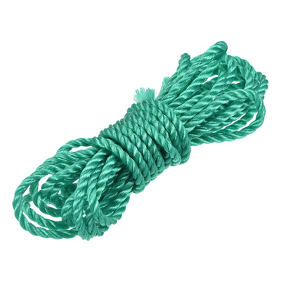 Harfington Twisted Nylon Mason Line Green 5M/16.4 Feet 6MM Dia for DIY Projects