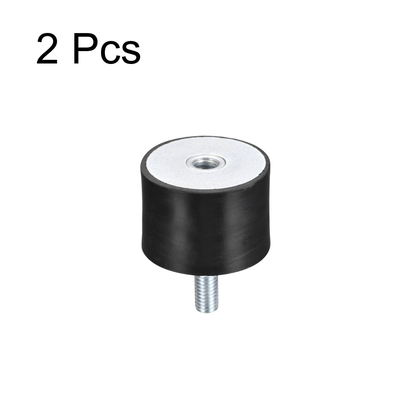 uxcell Uxcell Rubber Mounts 2pcs M8 Male/Female Vibration Isolator Shock Absorber D40mmxH30mm