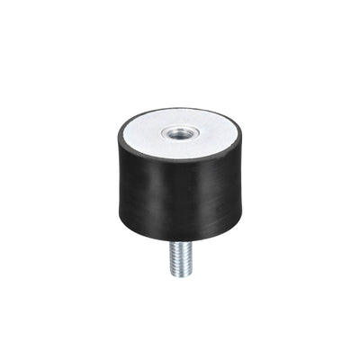 Harfington Uxcell Rubber Mounts M8 Male/Female Vibration Isolator Shock Absorber D40mmxH30mm