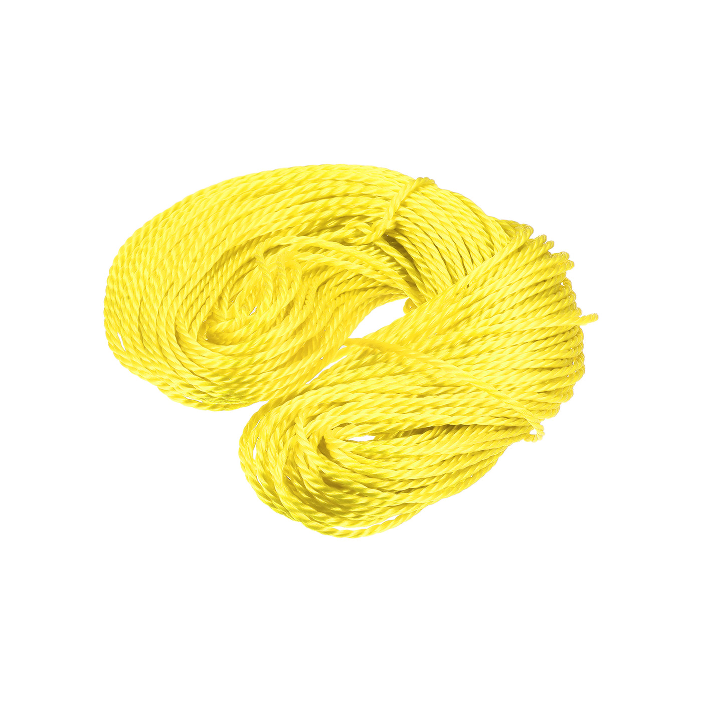 Harfington Twisted Nylon Mason Line Yellow 50M/164 Feet 4MM Dia for DIY Projects