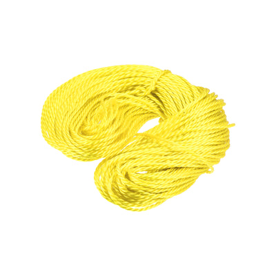 Harfington Twisted Nylon Mason Line Yellow 50M/164 Feet 4MM Dia for DIY Projects