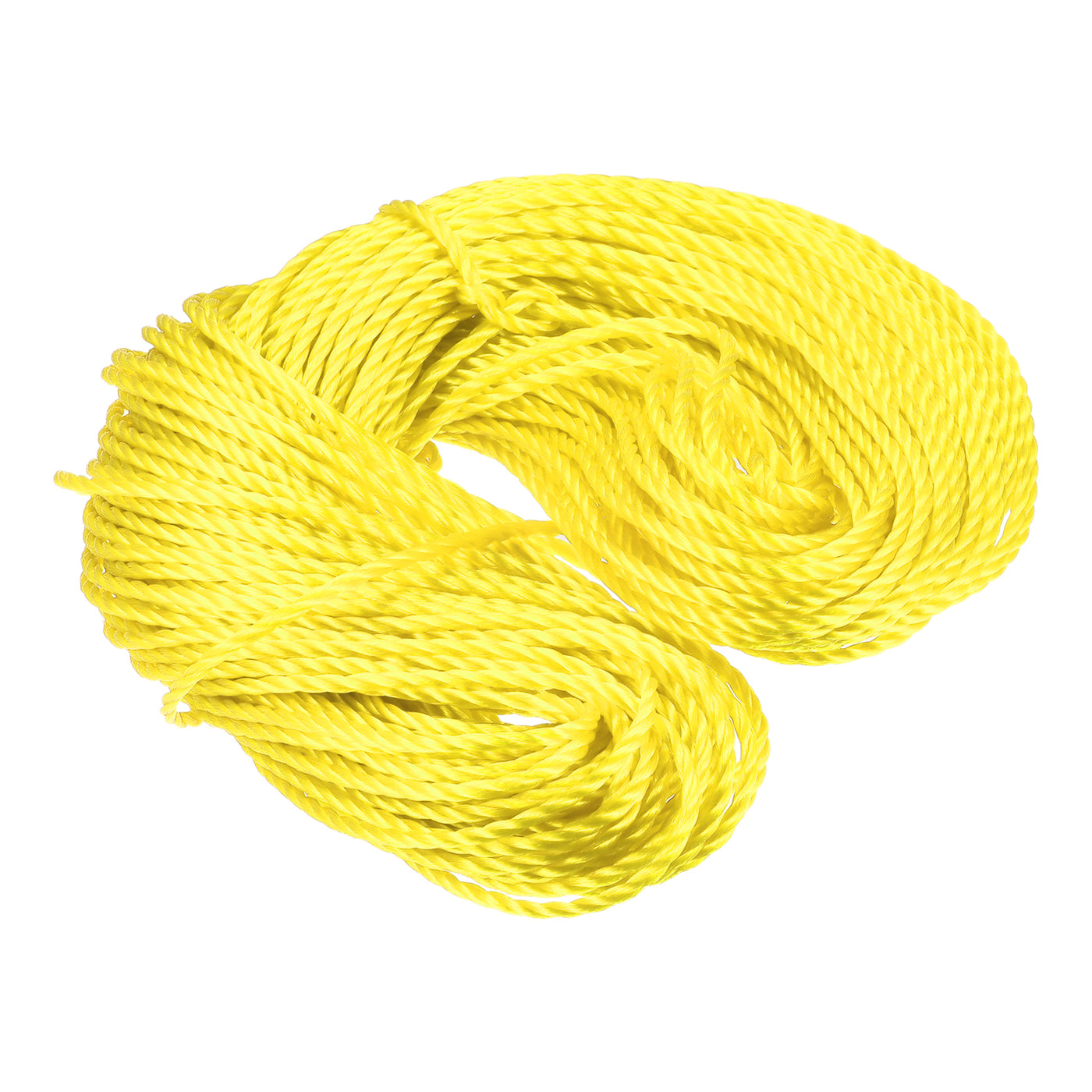 Harfington Twisted Nylon Mason Line Yellow 50M/164 Feet 4MM Dia for DIY Projects