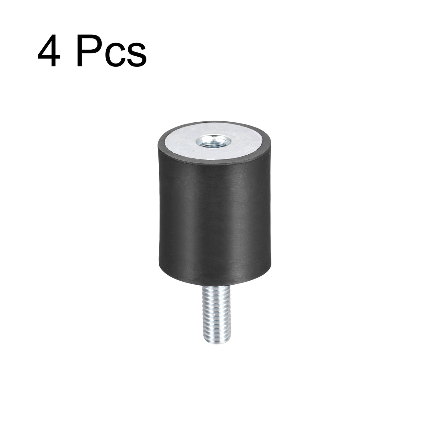 uxcell Uxcell Rubber Mounts 4pcs M8 Male/Female Vibration Isolator Shock Absorber D30mmxH40mm