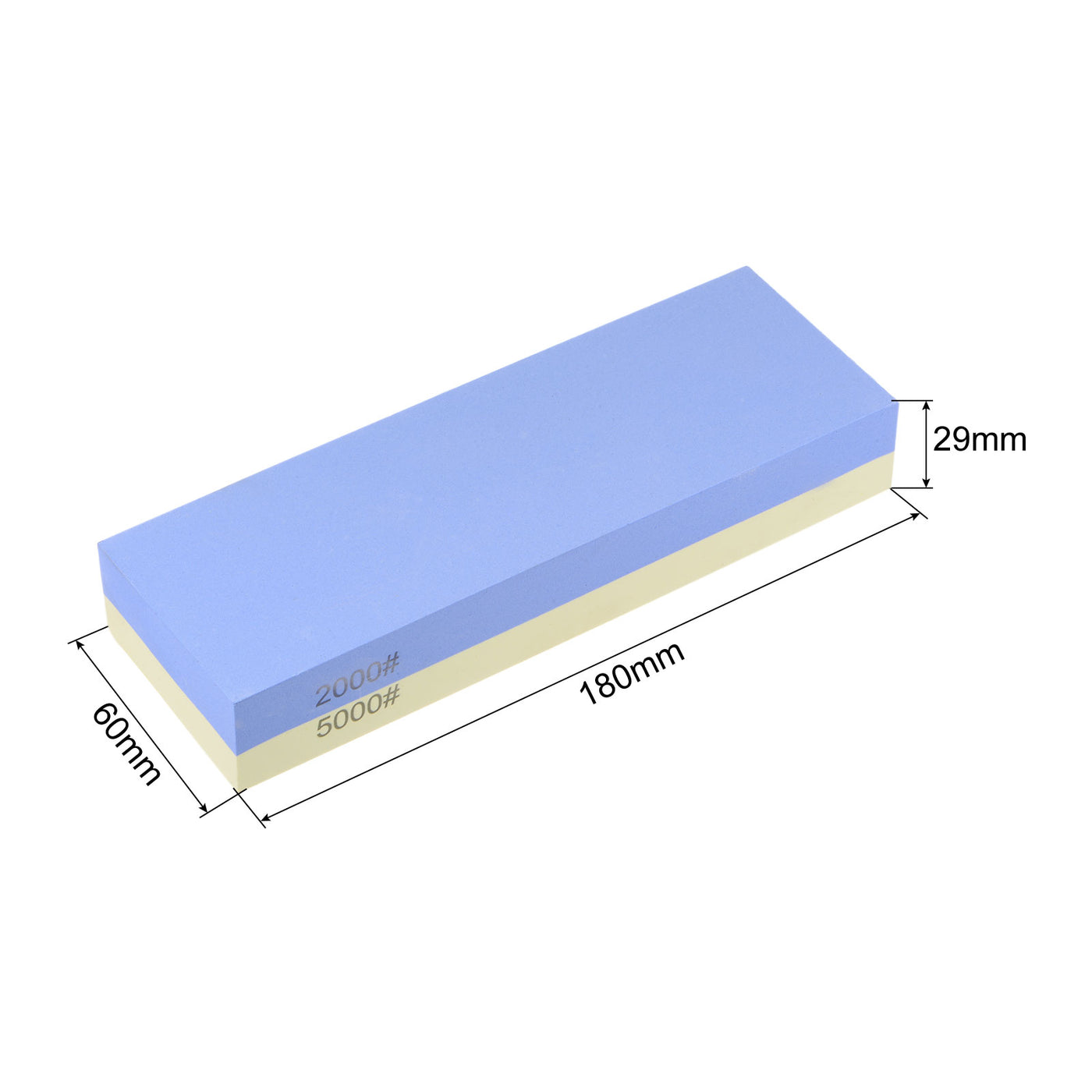 uxcell Uxcell Sharpening Stones 2000/5000 Grit 2 Side Combination Whetstone 180x60x29mm