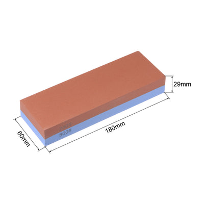 Harfington Uxcell Sharpening Stones 240/800 Grit 2 Side Combination Whetstone 180x60x29mm