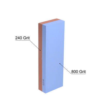 Harfington Uxcell Sharpening Stones 240/800 Grit 2 Side Combination Whetstone 180x60x29mm