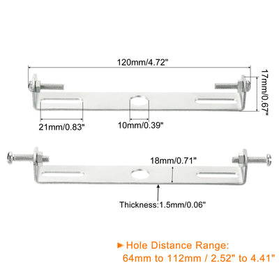 Harfington Ceiling Light Plate, 120x18x17mm Lighting Fixture Mounting Bracket for Home Office Chandelier, 2 Set