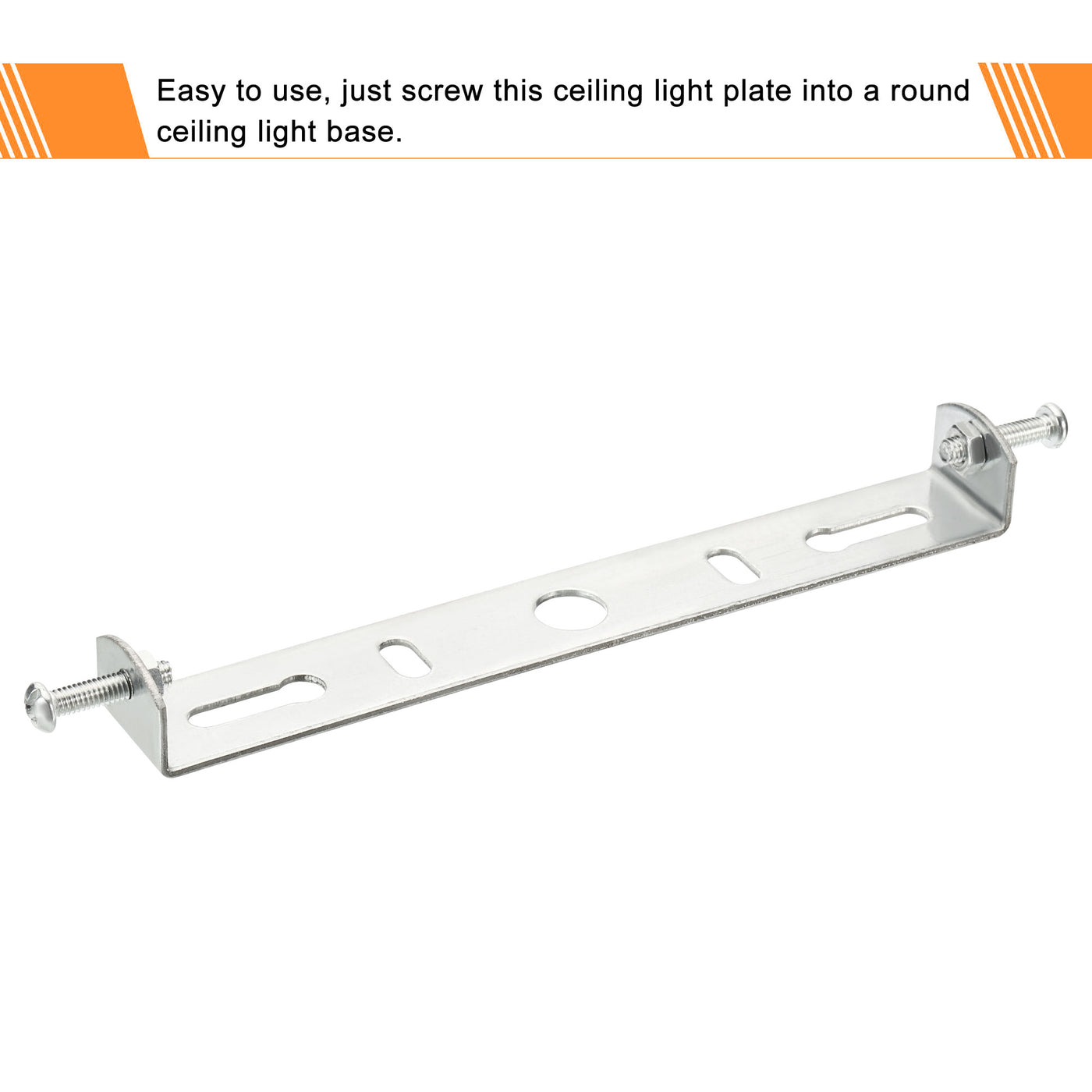 Harfington Ceiling Light Plate, 135x20x16mm Lighting Fixture Mounting Bracket for Home Office Chandelier, 2 Set