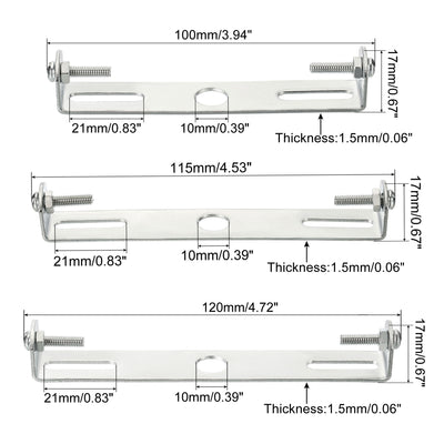 Harfington Ceiling Light Plate, 100mm 115mm 120mm Lighting Fixture Mounting Bracket Light Crossbar for Home Office Chandelier, Pack of 6