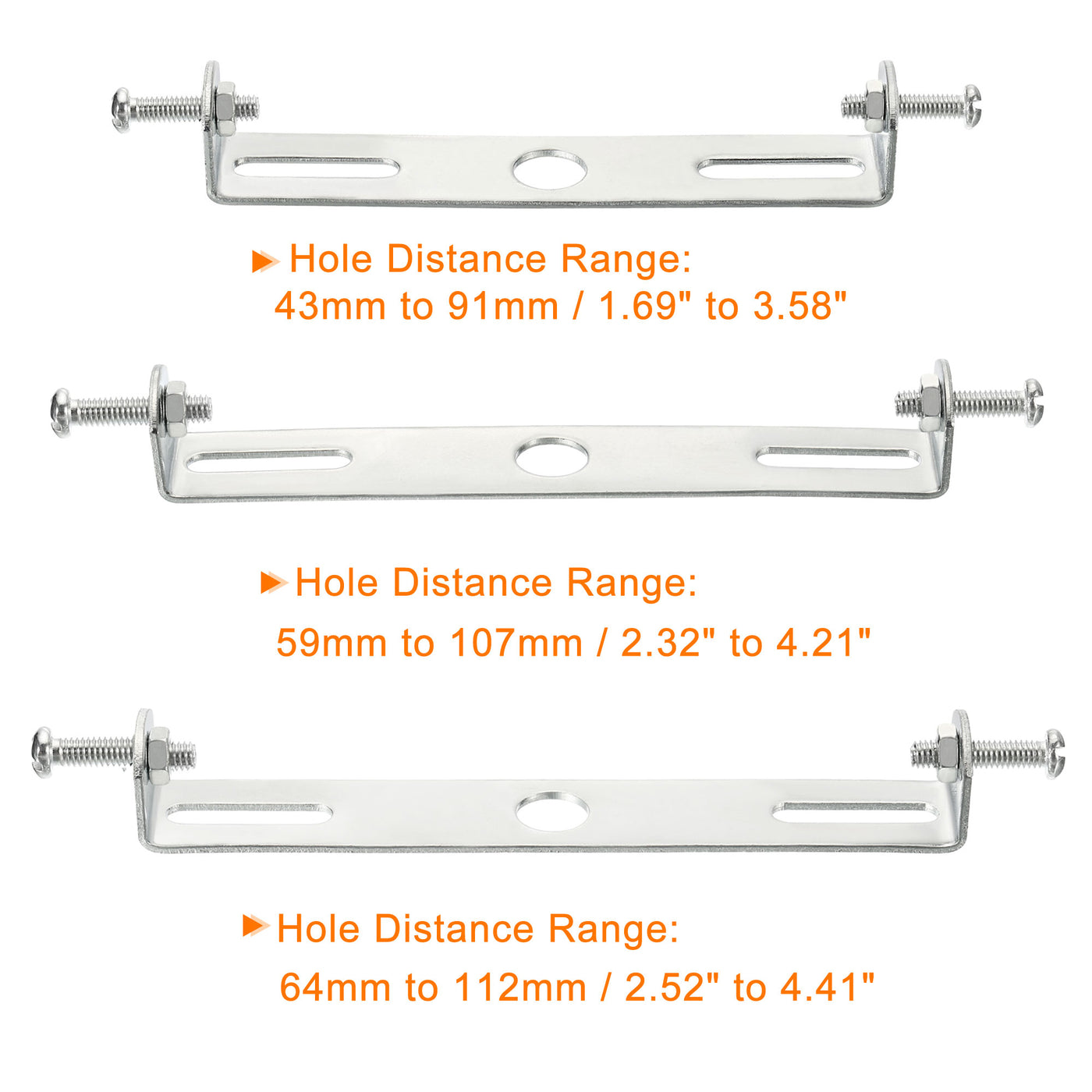 Harfington Ceiling Light Plate, 100mm 115mm 120mm Lighting Fixture Mounting Bracket Light Crossbar for Home Office Chandelier, Pack of 6