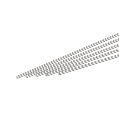 Harfington 304 Stainless Steel Round Rods Bar,1.6mmx250mm for DIY Craft 5Pcs