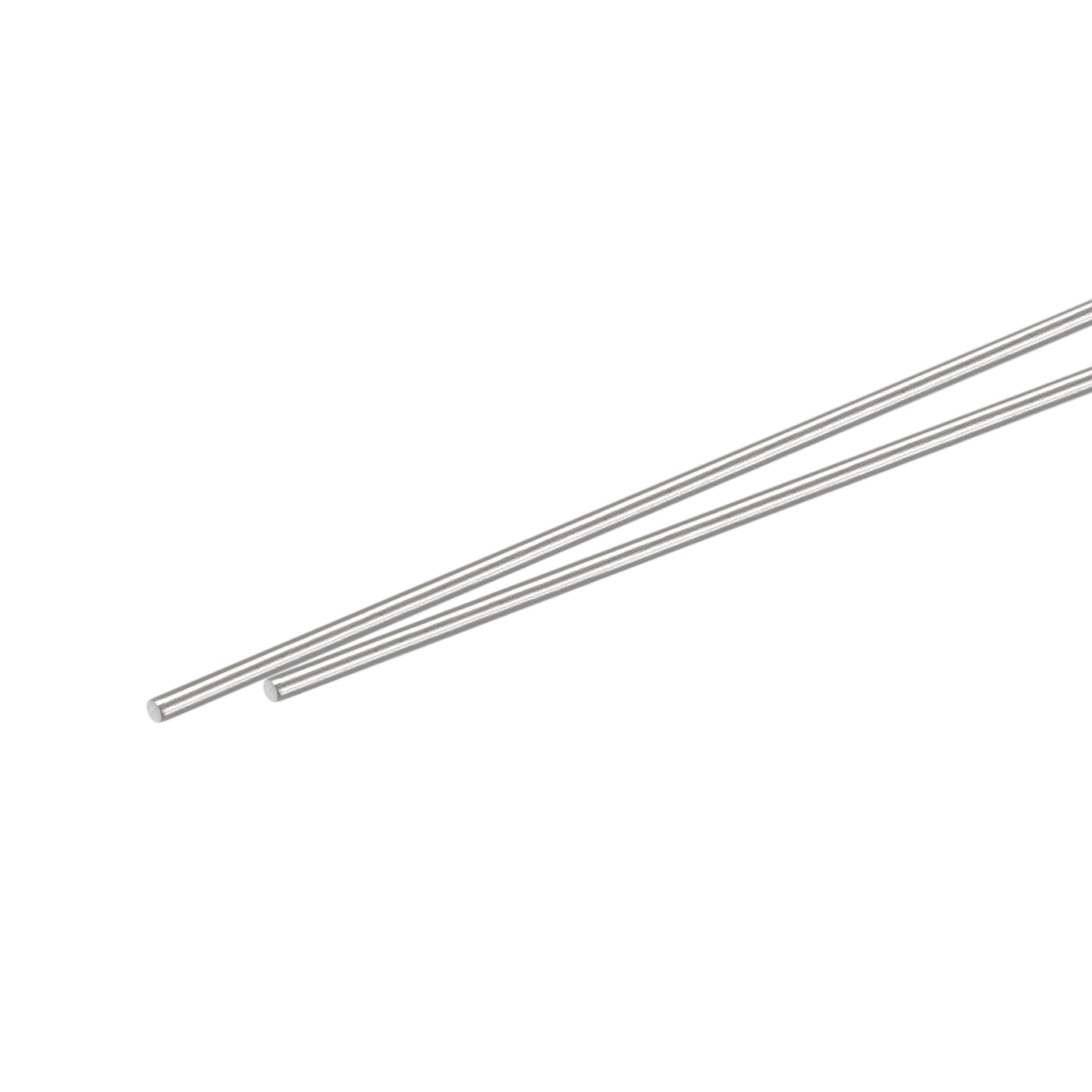 Harfington 304 Stainless Steel Round Rods Bar,1.6mmx300mm for DIY Craft 2Pcs