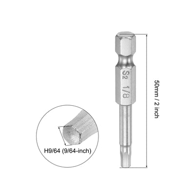 Harfington Magnetischer Sechskantschraubendreherbit mit Sechskantschaft, S2-Stahl