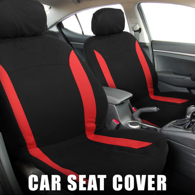 Harfington 4pcs Universal Interior Car Seat Covers Head Rest Cover Washable Flat Padding Polyester Sponge Car Seat Covers Fit for Cars Trucks and SUVs