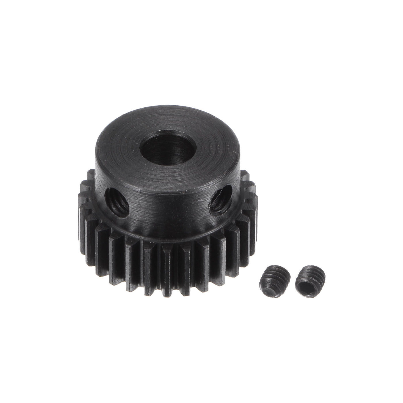 uxcell Uxcell 0.5 Mod 28T 4mm Bore 15mm Outer Dia 45# Carbon Steel Motor Pinion Gear Set