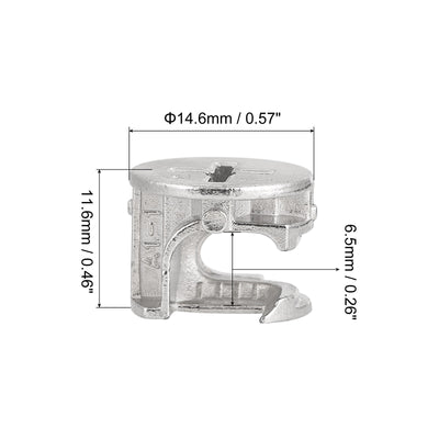 Harfington Cam Lock Nut for Furniture, Joint Connector Locking Nuts, Furniture Cam Fittings