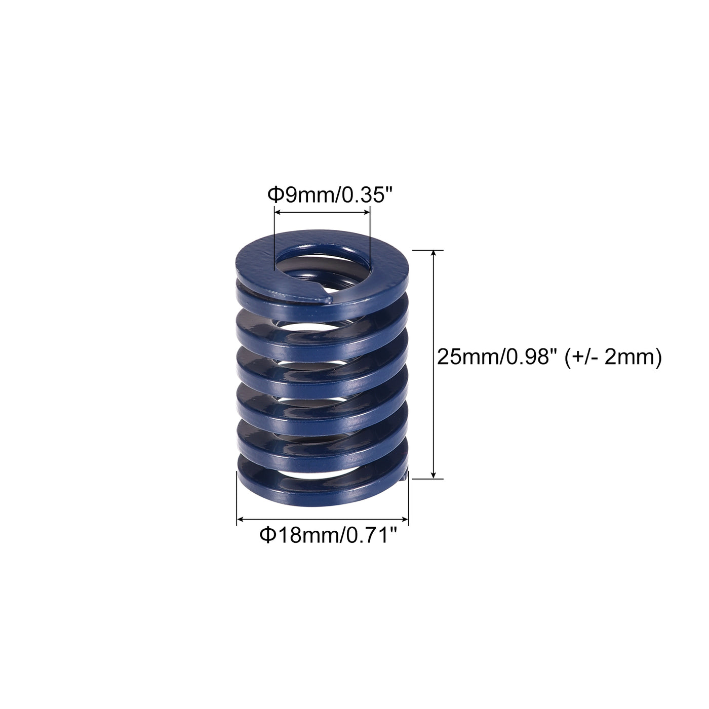 uxcell Uxcell 5Stk Matrize Feder 18mm 25mm Leichte Last Druckplatte für 3D-Drucker Teil Blau