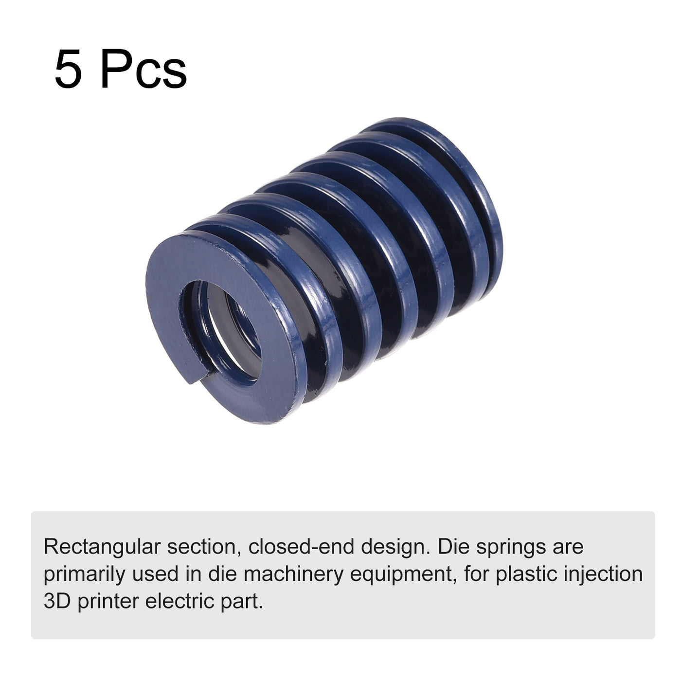 uxcell Uxcell 5Stk Matrize Feder 18mm 25mm Leichte Last Druckplatte für 3D-Drucker Teil Blau