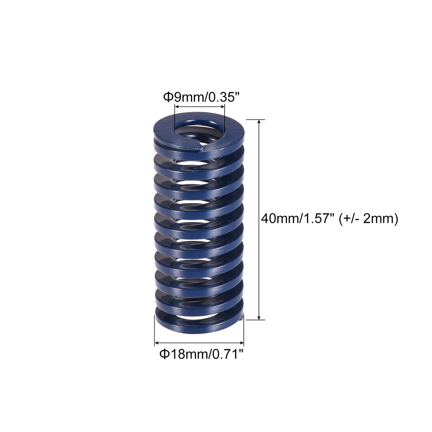 uxcell Uxcell Matrize Feder 18mm 40mm Leichte Last Druckplatte für 3D-Drucker Teil Blau