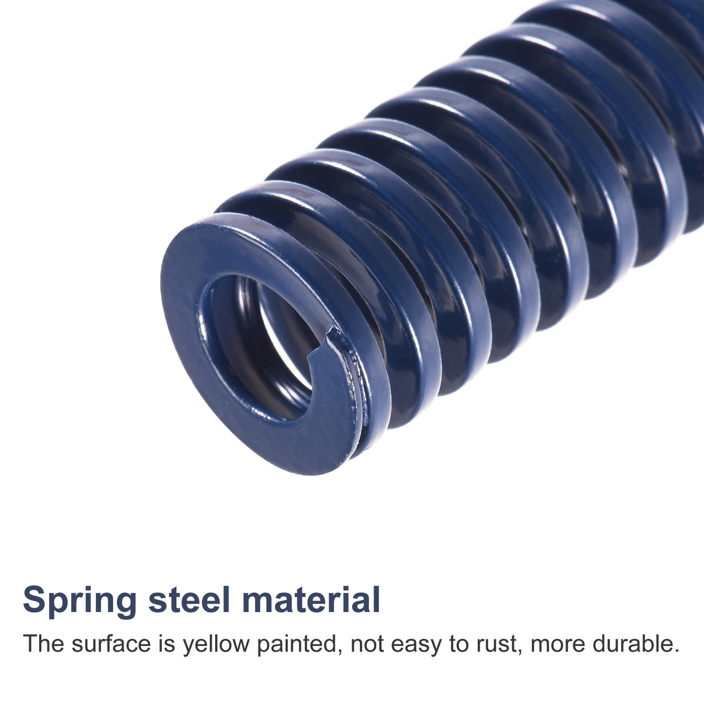 uxcell Uxcell Die Spring, 18mm OD 50mm Long Stamping Light Load Compression, Blue