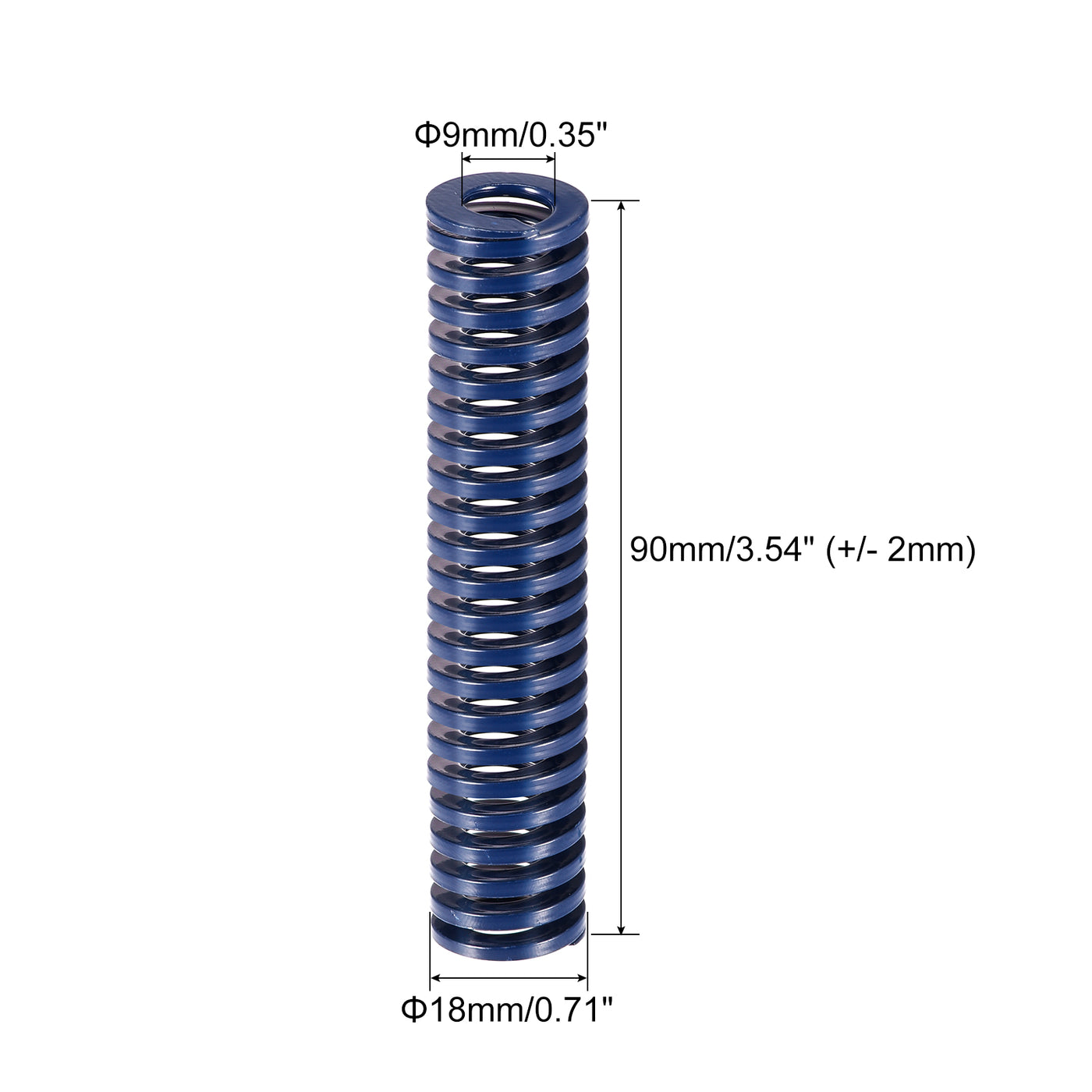 uxcell Uxcell 10Stk Matrize Feder 18mm 90mm Leichte Last Druckplatte für 3D-Drucker Teil Blau