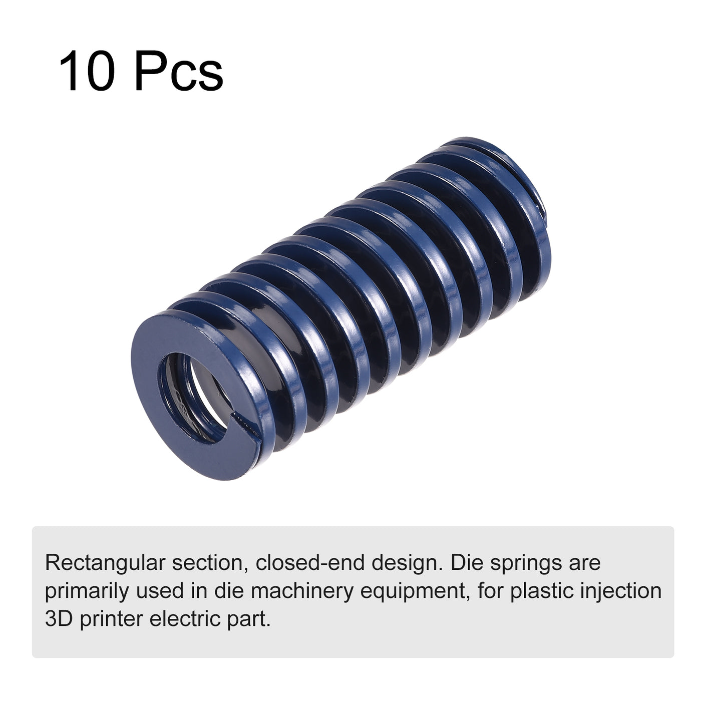 uxcell Uxcell 10Stk Matrize Feder 20mm 45mm Leichte Last Druckplatte für 3D-Drucker Teil Blau