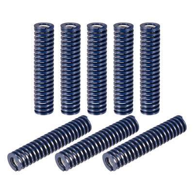 uxcell Uxcell Die Spring, 8pcs 20mm OD 90mm Long Stamping Light Load Compression, Blue