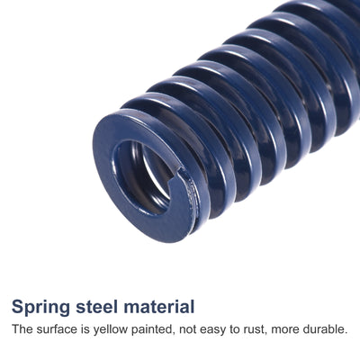 Harfington Uxcell Die Spring, 8pcs 20mm OD 100mm Long Stamping Light Load Compression, Blue