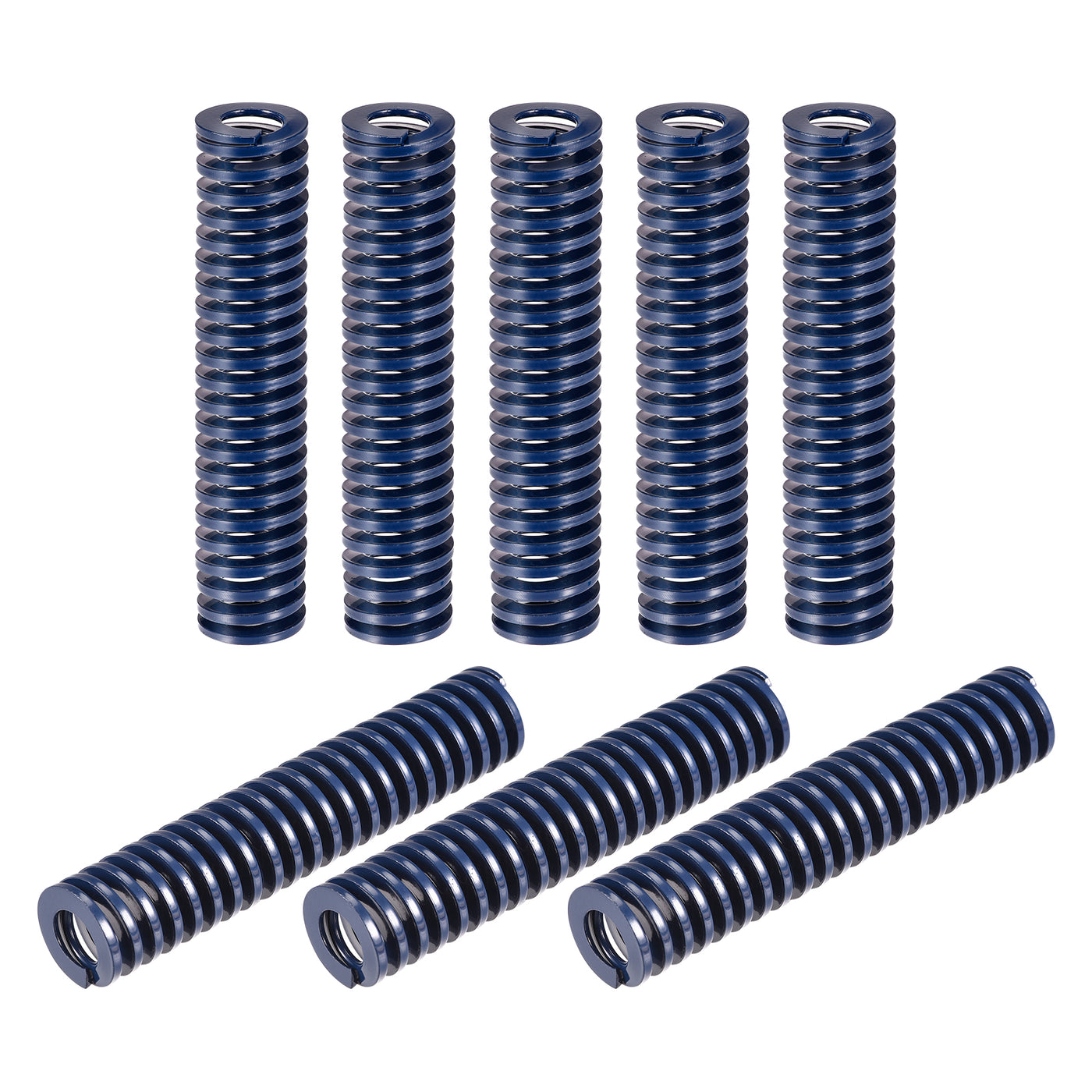 uxcell Uxcell Die Spring, 8pcs 20mm OD 100mm Long Stamping Light Load Compression, Blue