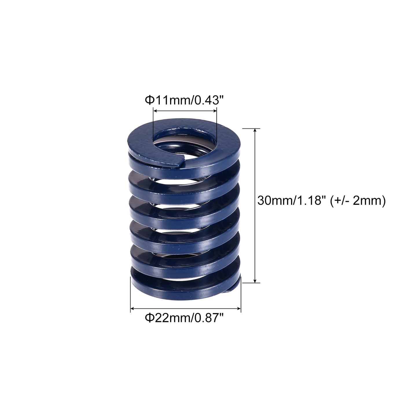 uxcell Uxcell 5Stk Matrize Feder 22mm 30mm Leichte Last Druckplatte für 3D-Drucker Teil Blau