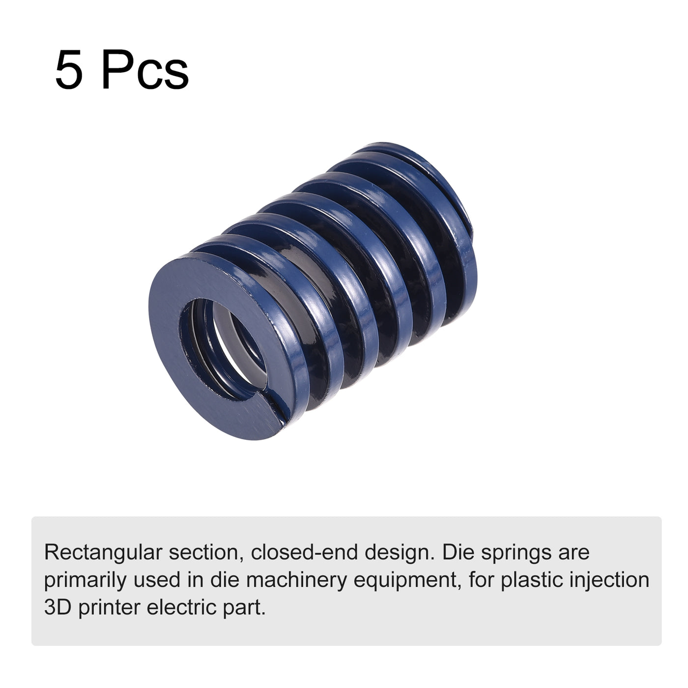 uxcell Uxcell 5Stk Matrize Feder 22mm 30mm Leichte Last Druckplatte für 3D-Drucker Teil Blau