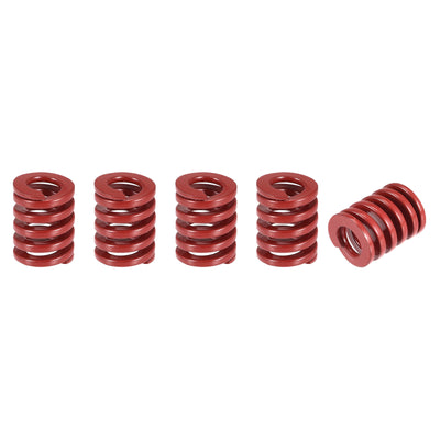 uxcell Uxcell Die Spring, 5pcs 12mm OD 20mm Long Stamping Medium Load Compression, Red