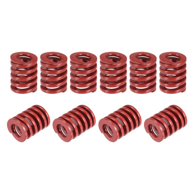 uxcell Uxcell Die Spring, 20pcs 12mm OD 20mm Long Stamping Medium Load Compression, Red