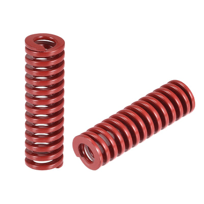 uxcell Uxcell Die Spring, 2pcs 12mm OD 40mm Long Stamping Medium Load Compression, Red