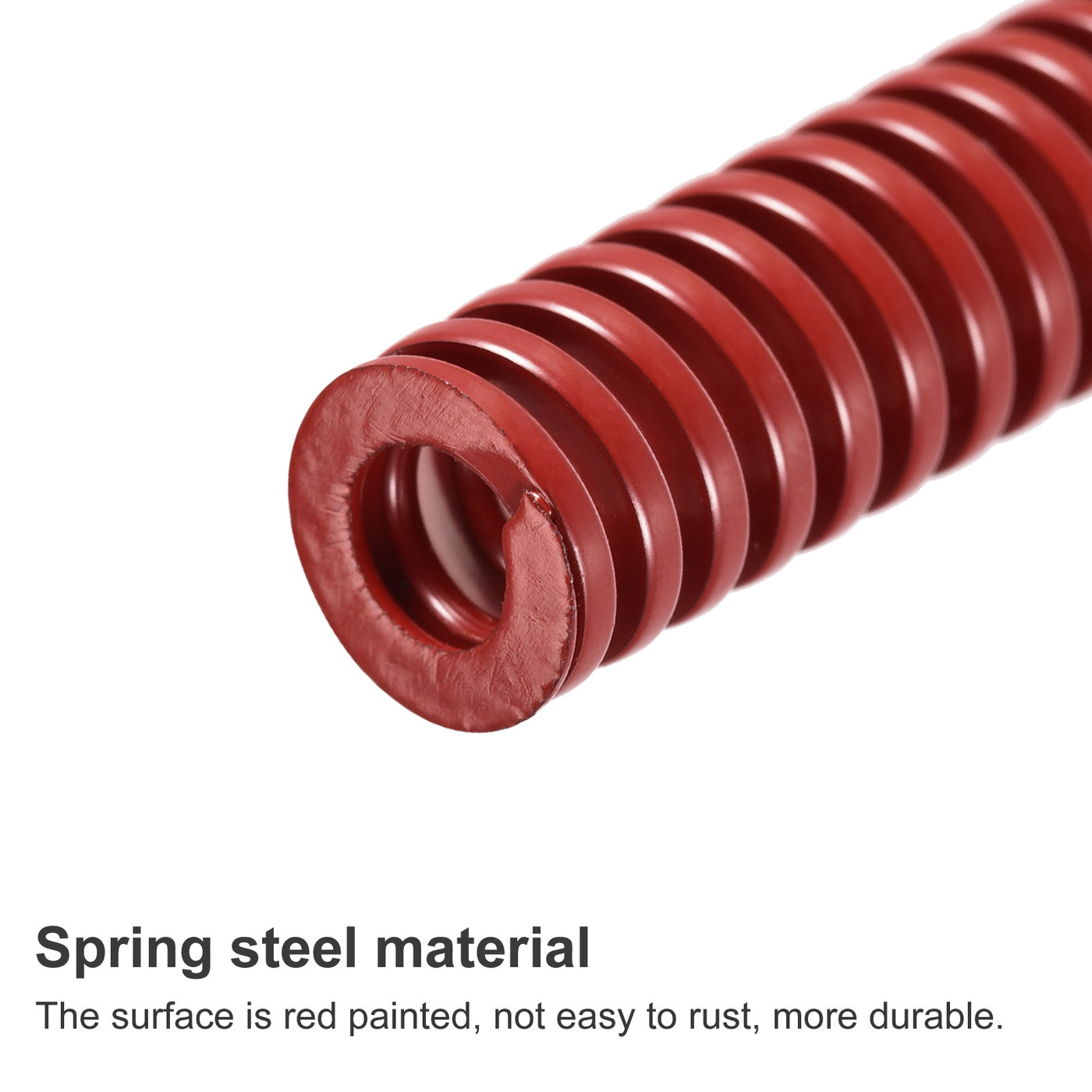 uxcell Uxcell Die Spring, 20pcs 12mm OD 40mm Long Stamping Medium Load Compression, Red