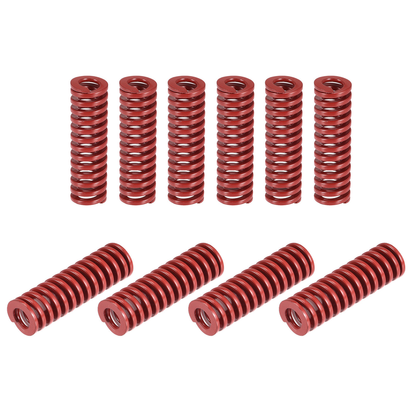 uxcell Uxcell Die Spring, 20pcs 12mm OD 40mm Long Stamping Medium Load Compression, Red