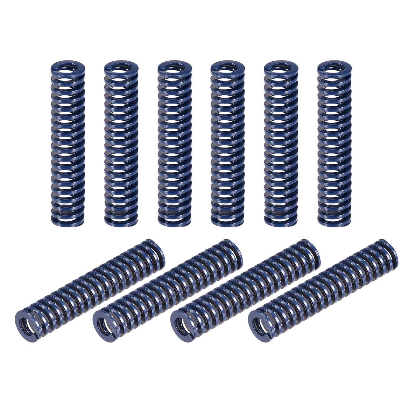 uxcell Uxcell Die Spring, 10pcs 10mm OD 50mm Long Stamping Light Load Compression, Blue